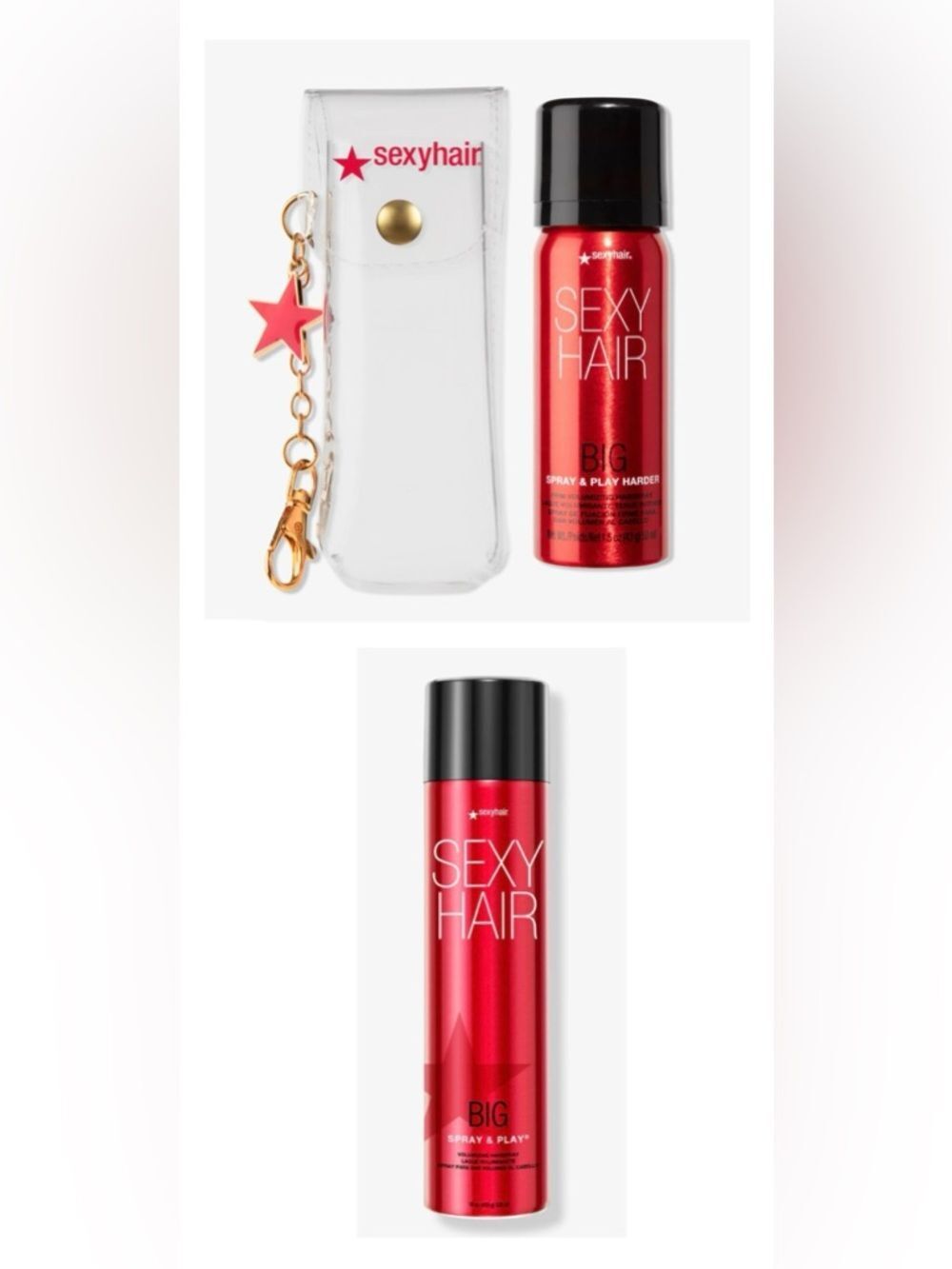 Sexy Hair Big Sexy Hair Spray & Play 16oz, Big Spray & Play Harder With Keychain